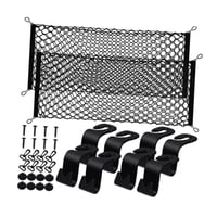 Magideal - Red Para Equipaje Trasero De Coche, Red De Almacenamiento De Carga, Accesorios Prácticos Fáciles De Usar, Organizador De Red Para Equipaje En Maletero 90X40Cm