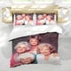 thumbnail image 5 of Chicas Doradas Conjunto de sábanas temático, trío de piezas, cómodo y amigable con la piel, diseño único, regalo de decoración para el hogar para familiares, amigos y fans,173cm *218cm, 5 of 6