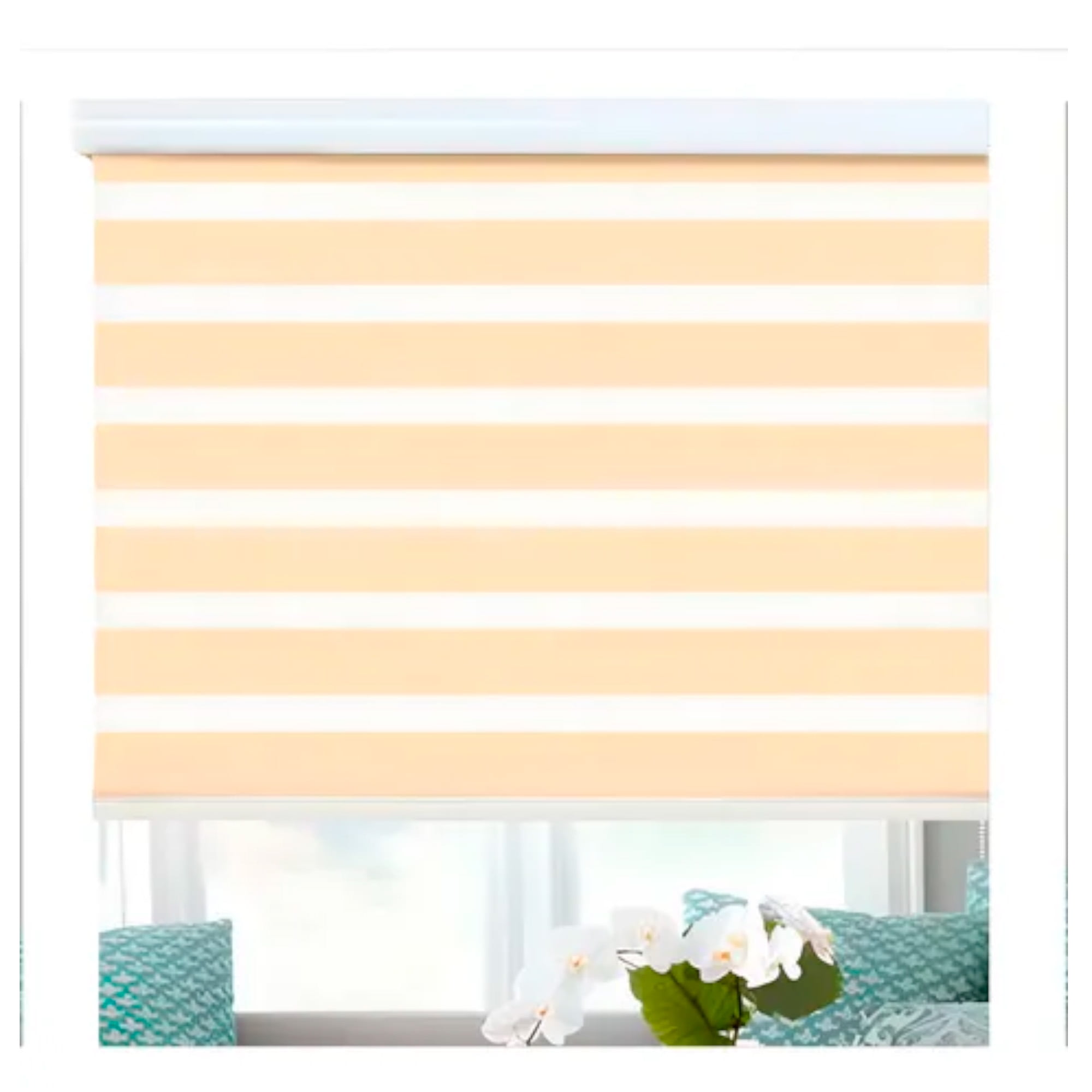 Beiti - Cortina Roller Duo Zebra Día Y Noche 120 X 200 Colores Aspor