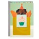 thumbnail image 1 of Tarjeta de cumpleaños Hallmark 13 cm x 18 cm con perrito y sombrero de fiesta, 1 of 8