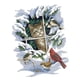 thumbnail image 1 of 14ct 11ct Kit De Punto De Cruz Estampado De Gato Y Pájaro Bricolaje Costura A Mano 14ct 30x37cm, 1 of 5