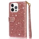 thumbnail image 2 of Funda para FOXDOCK Elegante funda iPhone 15 Pro Glitter con cremallera-Ideal para el uso diario, 2 of 5