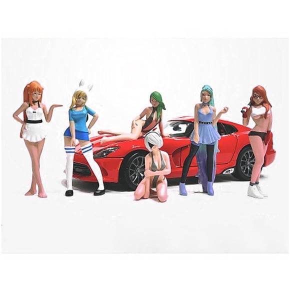 Set de figuras American Diorama Cosplay Girls a escala 1/18 (6 unidades)