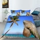 thumbnail image 1 of Ocean Chameleon Lizard Animal Quilt Duvet Cover Set Bedclothes Home Textiles3-Piece Bedding Set, 1 of 5