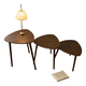 thumbnail image 1 of Set 3 Mesas Nido Redondas Auxiliares Modernas Café #3, 1 of 3