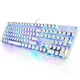 thumbnail image 1 of Teclado mecánico para juegos YSCP, estilo máquina de escribir RGB, 104 teclas, 1 of 3