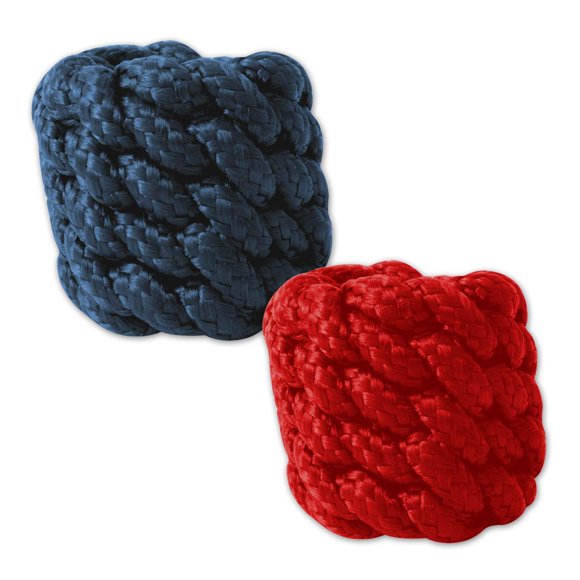 Nudo de Cuerno Rattler de Nylon Rojo/Azul HKNOT6