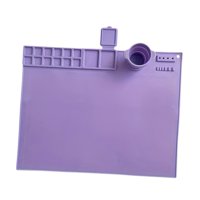 Bothyi - Tapete De Silicona Para Pintar Con Taza. Tapete De Pintura Para Manualidades, Para Jugar, Crear Y Hacer Manualidades. Violeta.