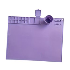 Bothyi - Tapete De Silicona Para Pintar Con Taza. Tapete De Pintura Para Manualidades, Para Jugar, Crear Y Hacer Manualidades. Violeta.