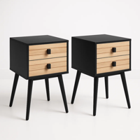 Klik Muebles - Pack De 2 Veladores Amber Black