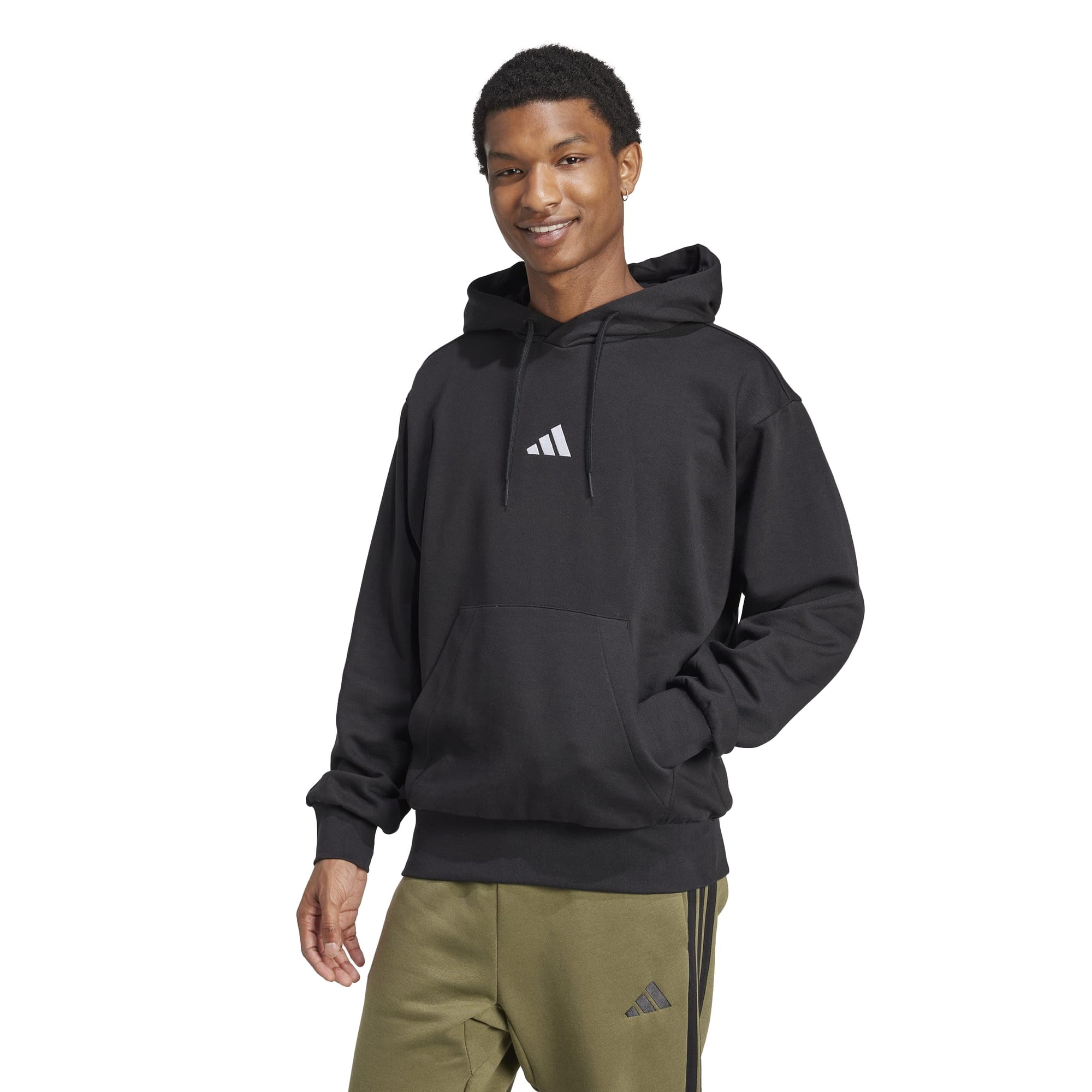 Sudadera Con Capucha Adidas Essentials Feelcozy De Forro Polar Para Hombre