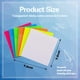 thumbnail image 2 of 500 notas adhesivas transparentes, notas adhesivas transparentes, 6 colores, notas adhesivas autoadhesivas, almohadillas impermeables, notas adhesivas transparentes desmontables para estudiantes, lect, 2 of 7