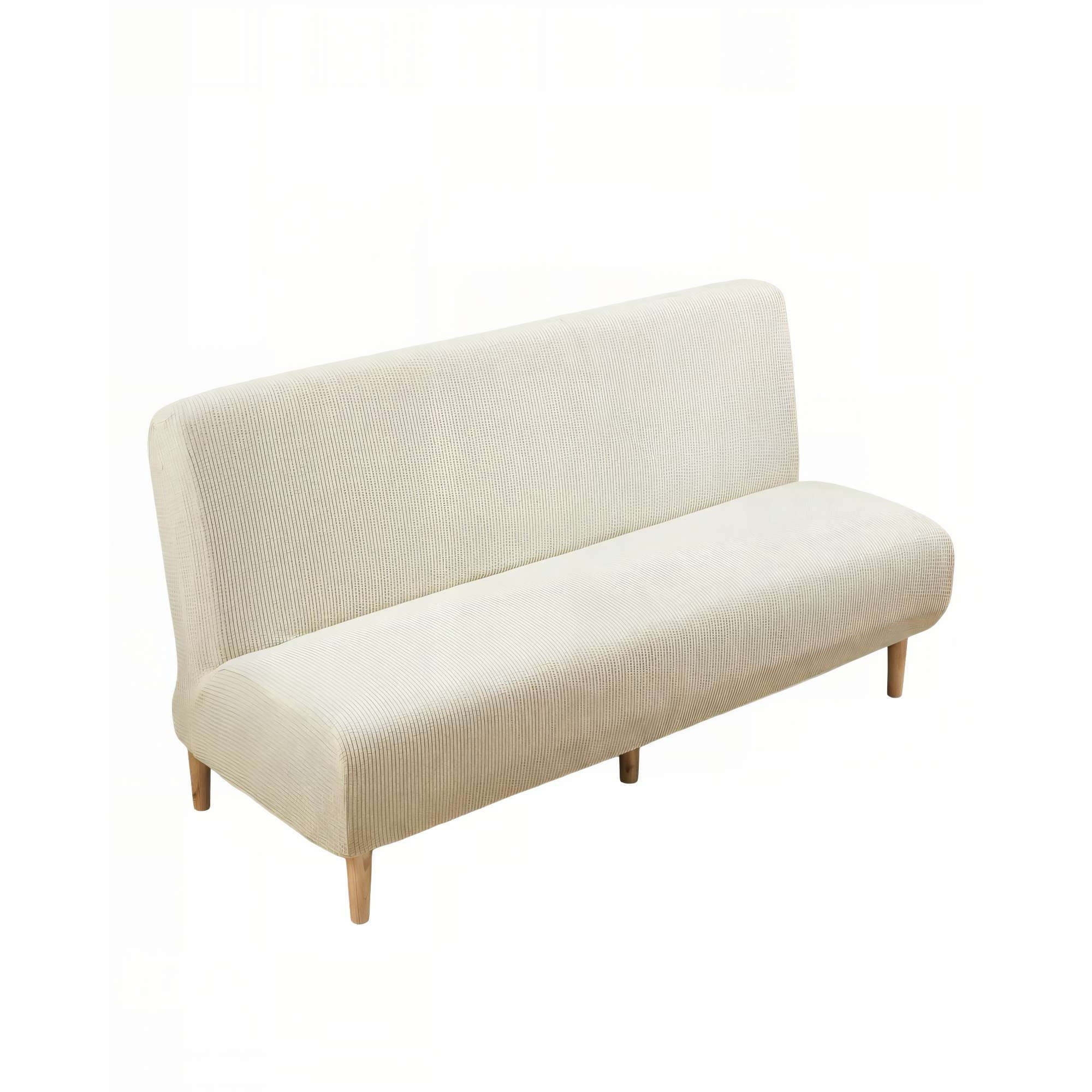 Genérico - Funda Para Sillon Futon Cuadrille Color Blanco