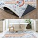 thumbnail image 5 of Alfombra Fame Living 230x190 cm Crema Floral Lavable, 5 of 9