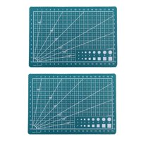 Magideal - 2 Uds Tablas Cortadas En Rejilla, Tapetes De Corte, Tapete Artístico Para Grabado, Tapetes De Costura De Doble Cara Para Manualidades, Patchwork, Proy 21Cm X 145Cm X 09Mm