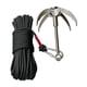 thumbnail image 2 of Gancho de agarre con cuerda, gancho de anclaje, garra de tigre volador, gancho de acero inoxidable de 4 , garra de escalada para senderismo, act Negro, 2 of 5