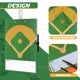 thumbnail image 3 of Portapapeles HIGHRAZON para entrenadores de béisbol, color verde, doble cara, 3 of 5