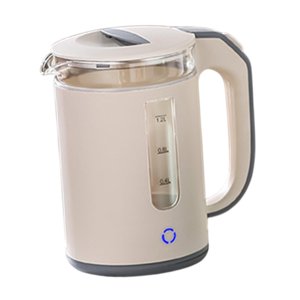 Magideal - Hervidor Eléctrico De Vidrio De Borosilicato Alto, Caldera De Agua Del Té, Caldera De Agua Caliente, Ollas Eléctricas De Calentamiento Rápido Para La Color Albaricoque