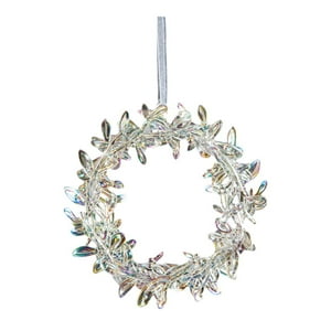 Genérico - Adornos Navideños Acrílicos Transparentes Para Árbol De Navidad, Decoración Para Celebraciones, Fiestas En Casa, 1 Corona