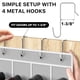 thumbnail image 3 of Organizador de zapatos Simple Houseware 24 bolsillos para colocar sobre la puerta, color gris, 3 of 8