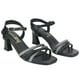 thumbnail image 3 of Sandalia Chalada Mujer Murcia-2 Negro Casual, 3 of 4