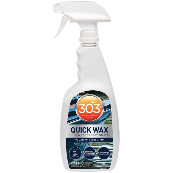 Spray Wax 303 Marine Quick Wax, 90 días de protección, 946 ml
