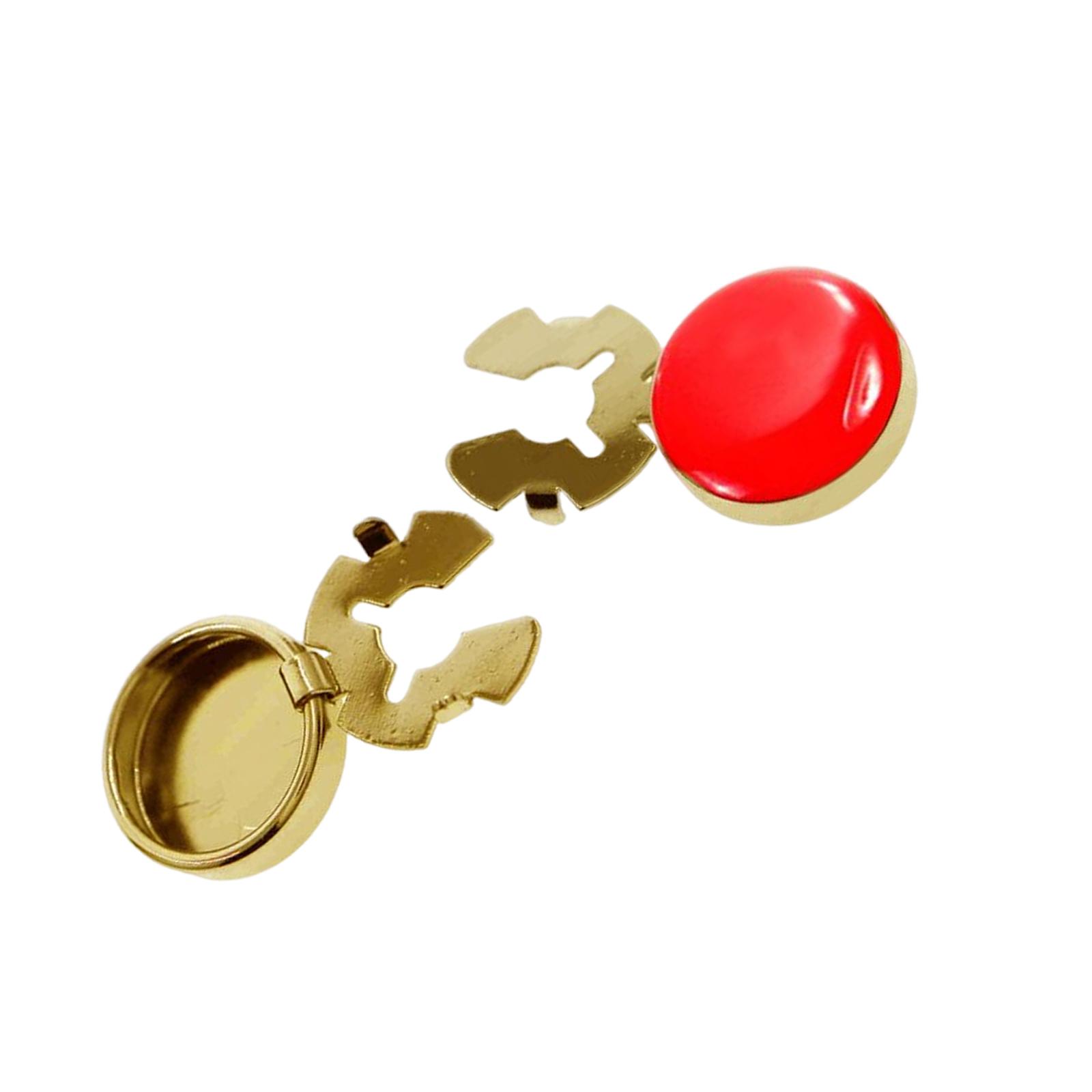 Ioensy - 2 Piezas Hombres Gemelos Traje Decoraciones Evento Formal Botón Cubre Hombres Regalo Rojo