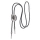 thumbnail image 1 of Western Cowboy Hat Bolo Tie Vintage American Ajustable PU Cuero Para Hombres Argent, 1 of 3