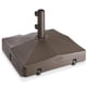 thumbnail image 1 of Base para sombrilla Casafield rellenable de 45 kg con ruedas, color marrón, 1 of 6