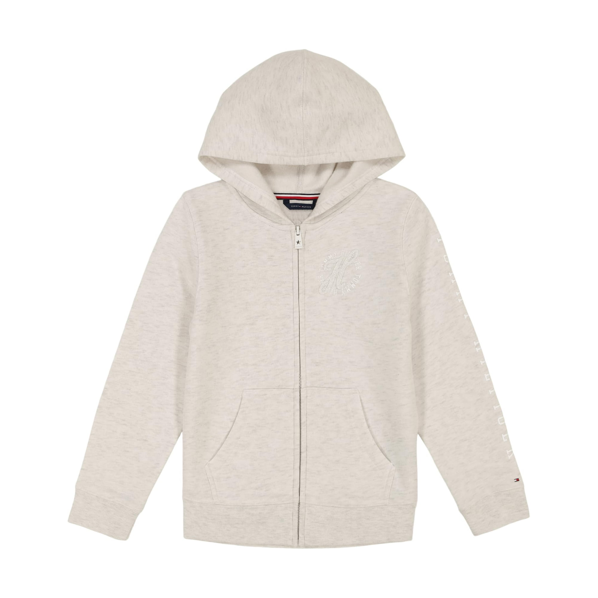 Sudadera Con Capucha Tommy Hilfiger Para Niñas De 12 A 14 Años, Forro Polar Con Cierre Completo