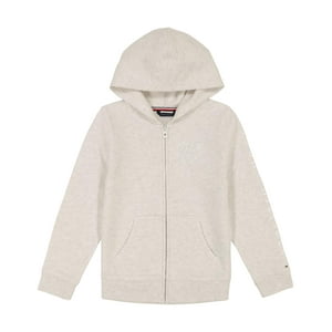 Sudadera Con Capucha Tommy Hilfiger Para Niñas, Forro Polar Con Cierre Completo, 8-10 Años