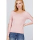 thumbnail image 1 of Suéter de Canalé con Licencia de Marca Global, Cuello Redondo y Detalle de Tiras., 1 of 5