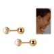 thumbnail image 3 of Aros 18 Kilates (18k) Para Bebe Atornillados #3, 3 of 3