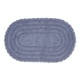 thumbnail image 1 of Alfombra de baño DII Crochet Collection, reversible, ovalada, 21 x 34 cm, color azul, 1 of 8