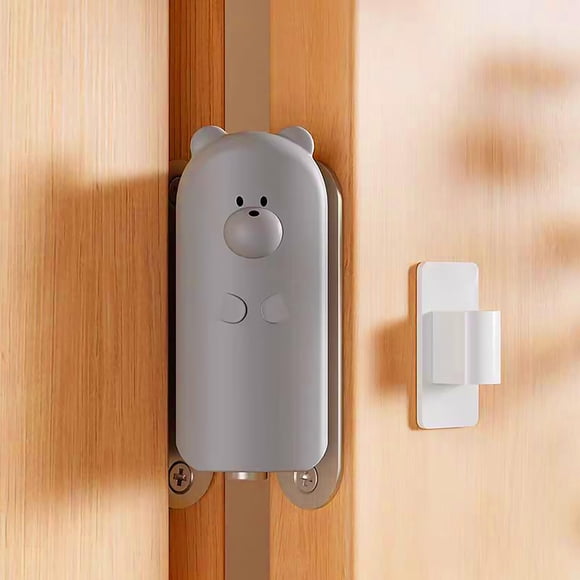 Tope de puerta WSIWZAI con bisagra suave gris 2 piezas