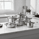 thumbnail image 2 of Batería de Cocina VAVICHICA de Acero Inoxidable con 11 Piezas para Inducción y Gas, 2 of 11