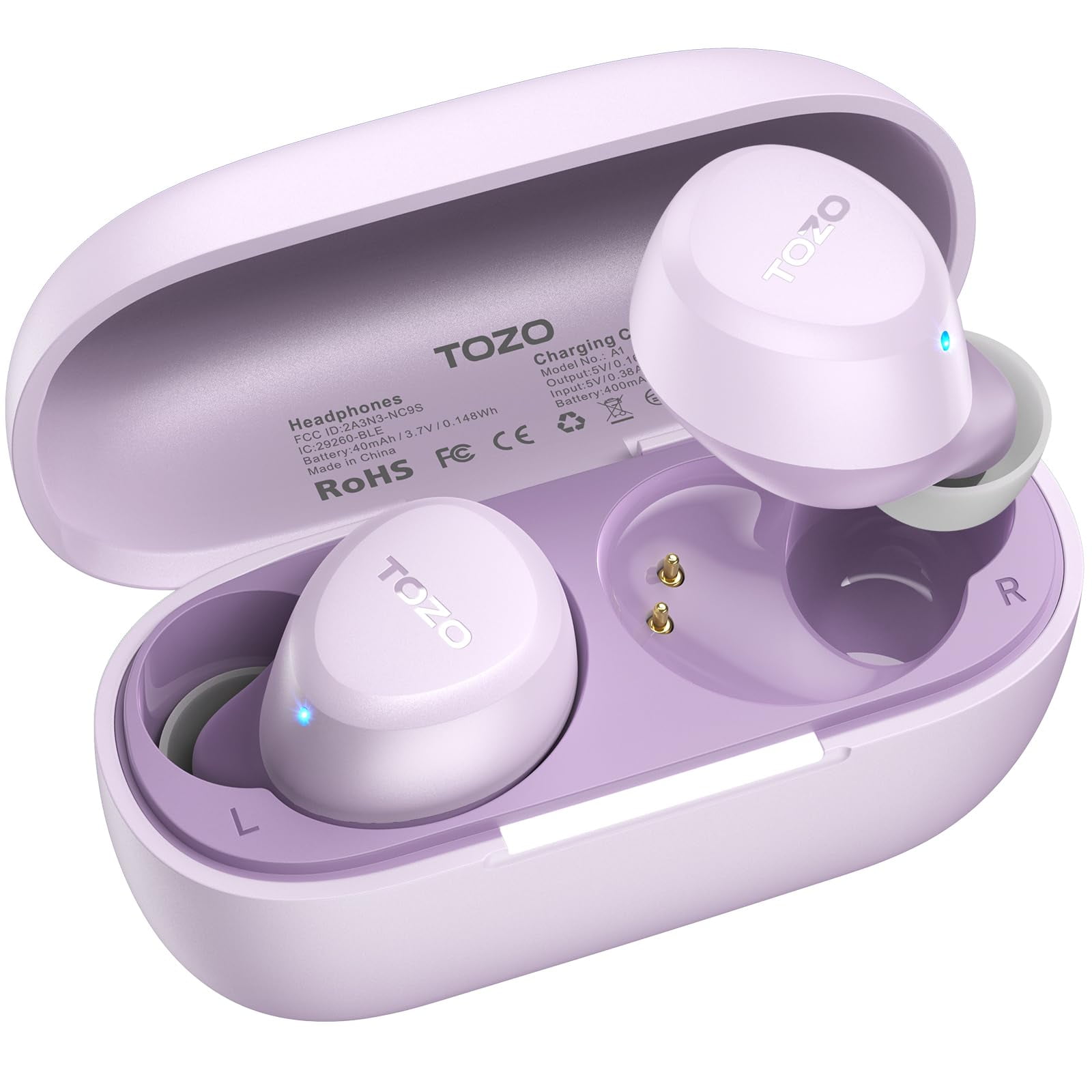 Auriculares Inalámbricos Tozo A1 Bluetooth 5.3 Ipx5 A Prueba De Agua Con Funda