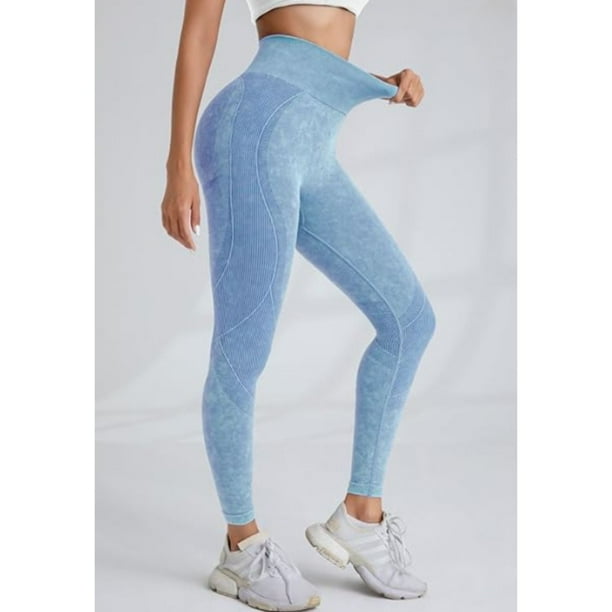 Calza Mujer Gym Fitness Deportiva Tiro Alto Levanta Cola 9001