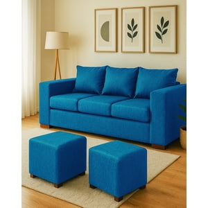 Dkora - Living Cedric 3 Cuerpos + 2 Puf Calipso