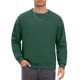 thumbnail image 5 of Sudadera casual de gimnasio de manga larga con cuello redondo y color sólido para hombre 2XL verde oscuro, 5 of 6