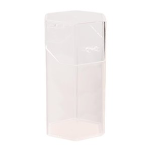 Ioensy - Organizador De Cosméticos De Acrílico Transparente, Contenedor De Brochas De Maquillaje, Soporte De Almacenamiento Hexagonal