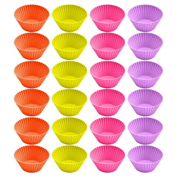 Bandeja para hornear Moldes de silicona para mini cupcakes, capacillos para mini cupcakes, capacillos para repostería y postres