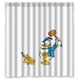 thumbnail image 1 of Cortina de ducha con diseño de dibujos animados de Donald Duck y Pluto Dog, juego de cortina de baño con ganchos, tamaño 66 x 72 pulgadas, 1 of 3