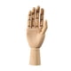 thumbnail image 3 of Maniquí De Mano De Madera Para Mano Derecha, Usos Múltiples, Articulación Móvil, Modelo De Mano De Madera Mediano, 3 of 5