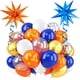thumbnail image 1 of Globos De Fiesta Azules Naranjas Y Dorados 64 Piezas Tema De Caricaturas 30 Cm, 1 of 6