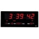 thumbnail image 1 of Reloj Digital Luz Led Pared Mural Iluminado Numeros Rojos multicolor, 1 of 4