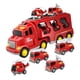 thumbnail image 2 of Camión De Bomberos De Juguete, Vehículos Eléctricos De Fricción Para Recuerdos De Fiesta, Regalo De Cumpleaños De Pascua, Rojo, 2 of 3