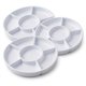 thumbnail image 1 of Pack X 4 Bandeja Red Con Divisiones 3 Und 31cm Blanco, 1 of 3