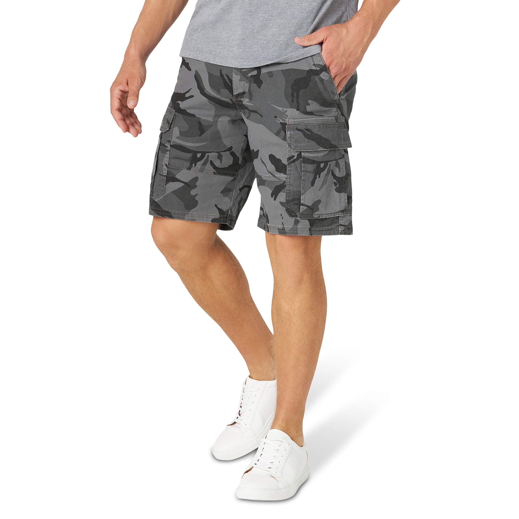 Short Cargo Wrangler Authentics Classic Stretch Anthracite 38
