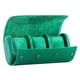 thumbnail image 3 of Estuche De Viaje Con 3 Ranuras Para Relojes, Organizador Clásico De PU Para Collar, Viaje, Verde, 3 of 5